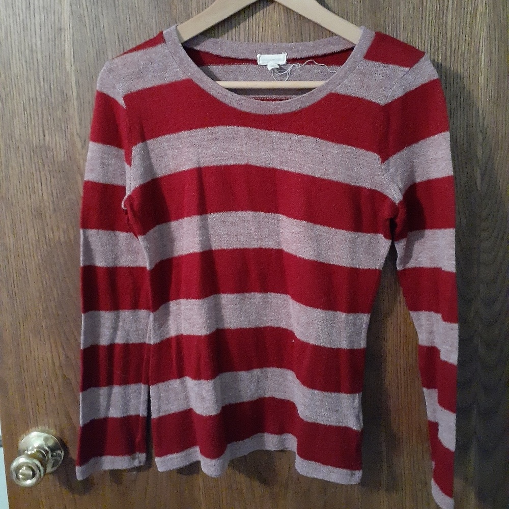 Red striped sweater